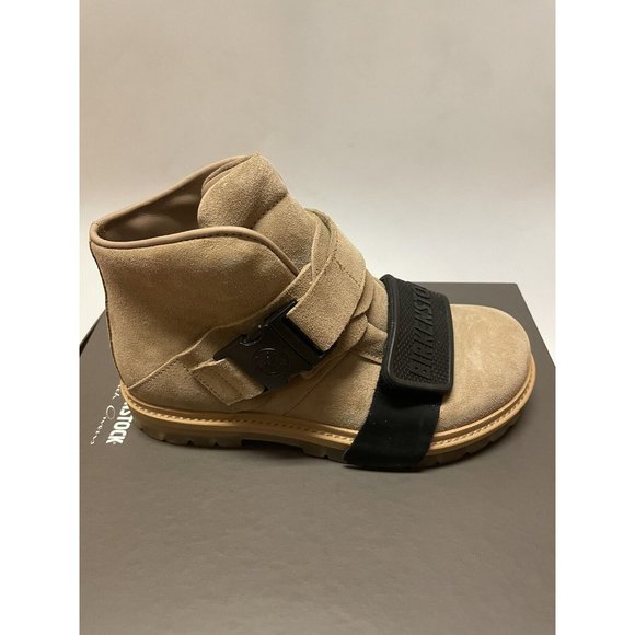 Rick Owens x Birkenstock Hancock Rotterhiker Extro Boots Tan Black Women’s - Picture 1 of 6